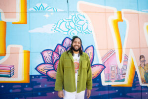 Rex Hamilton muralist portrait photographed by Nicole Loeb in Austin TX